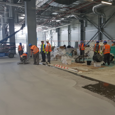 Montaj pardoseala industriala